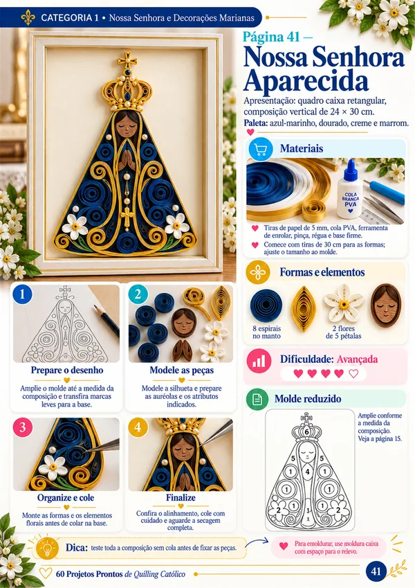 Página real do material: Nossa Senhora Aparecida