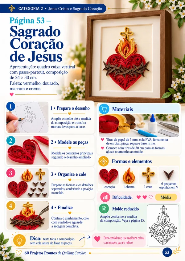 Página real do material: Sagrado Coração de Jesus