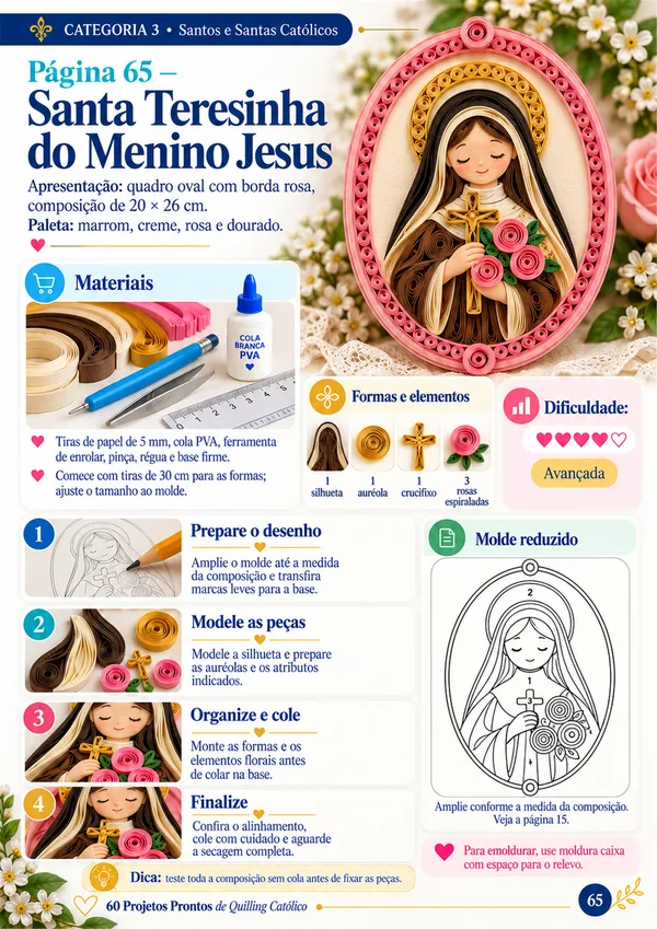 Página real do material: Santa Teresinha do Menino Jesus