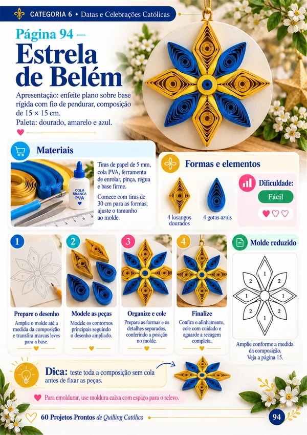 Página real do material: Estrela de Belém
