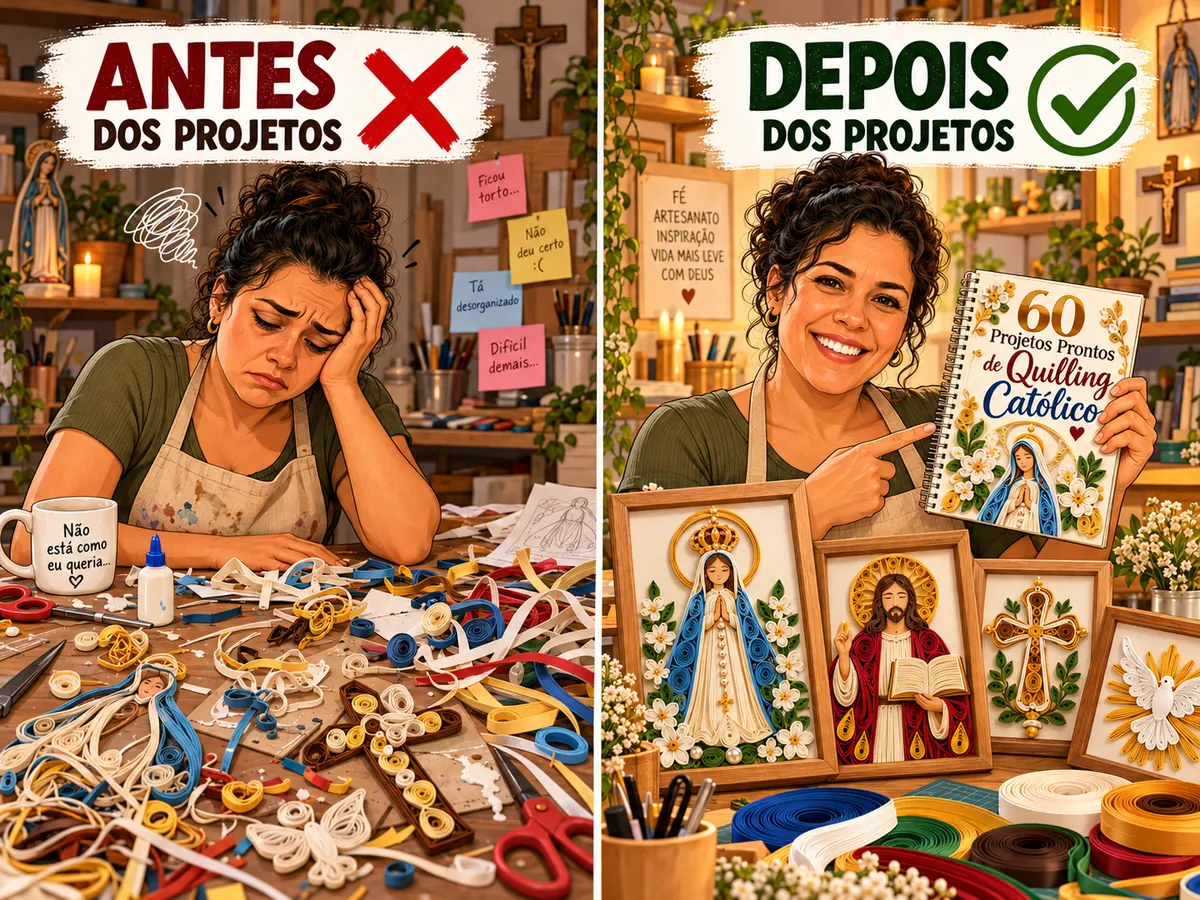 Ideias guardadas e peças de quilling prontas