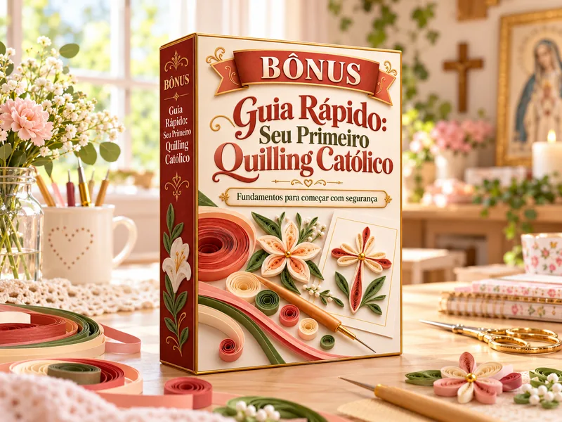 Bônus Guia Rápido: Seu Primeiro Quilling Católico